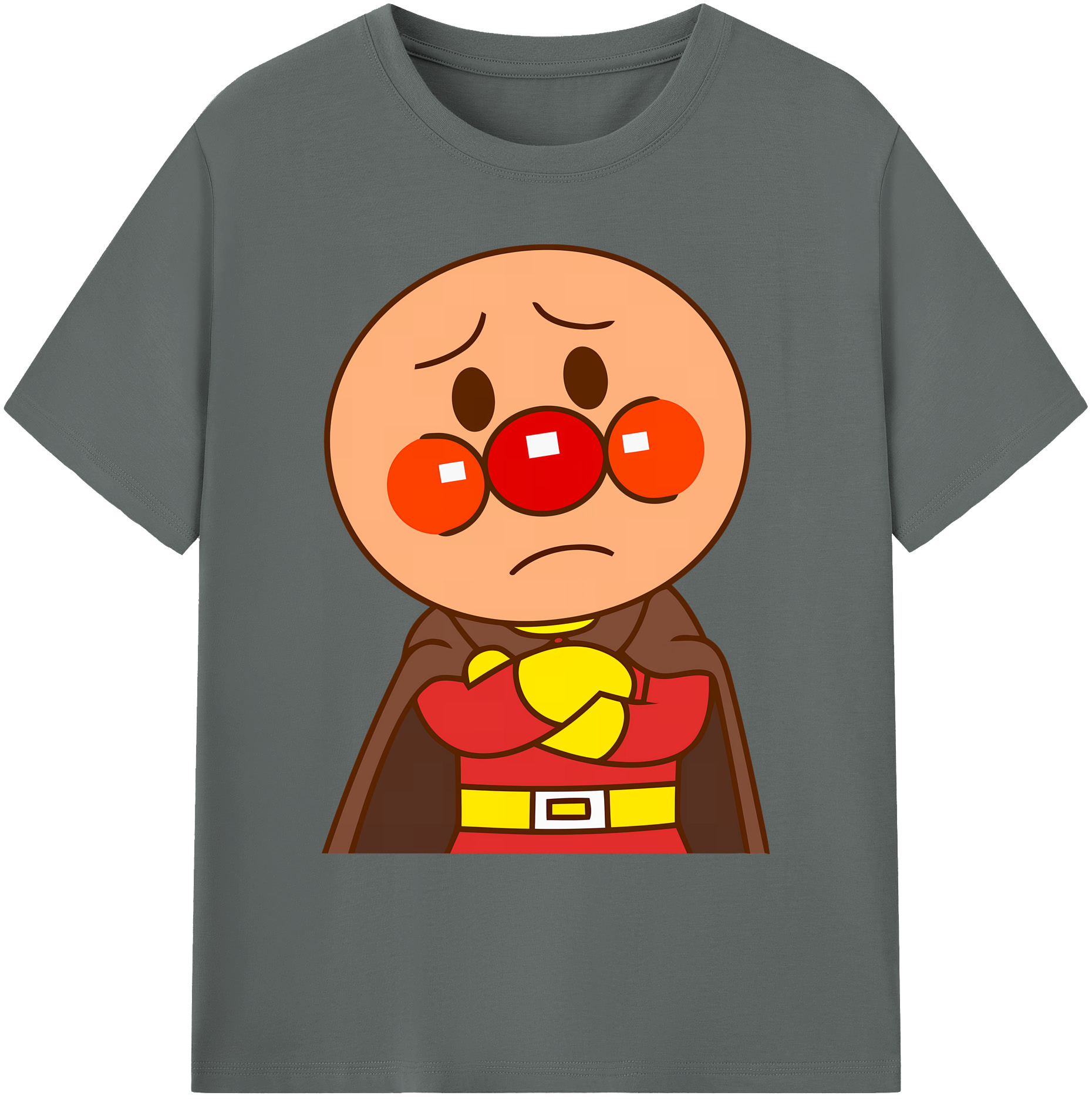 （画像用） アンパンマン Anpanman 綿100％ メンズ半袖Tシャツ｜肌触りやわらか＆通気性